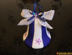 Лоскутный колокольчик “Иней” № 11